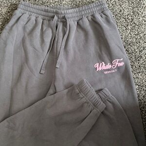 White Fox Gray Sweatpants